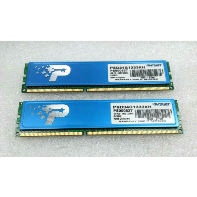 ram patriot ddr3 4gb và 8gb tản nhiệt  buss  1333 /1600 / 1866 / 2133 / 2400