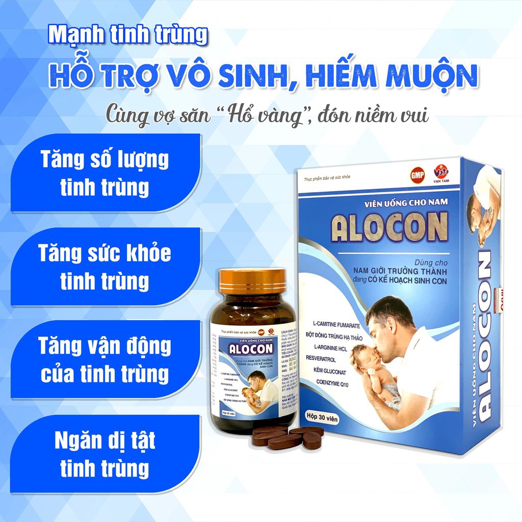 Viên Uống Tăng Khả Năng Thụ Thai ALOCON dành cho nam