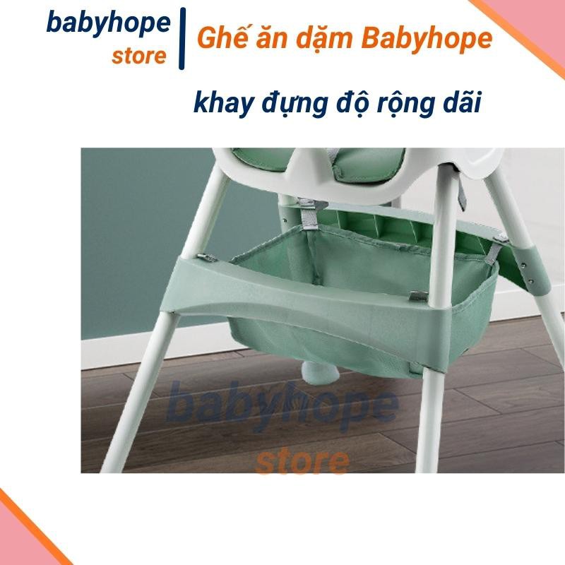 Ghế ăn dặm cho bé đa năng cao cấp Babyhope thiết kế chân điều chỉnh độ cao kèm mặt bàn dành cho bé từ 6 tháng chịu lực t