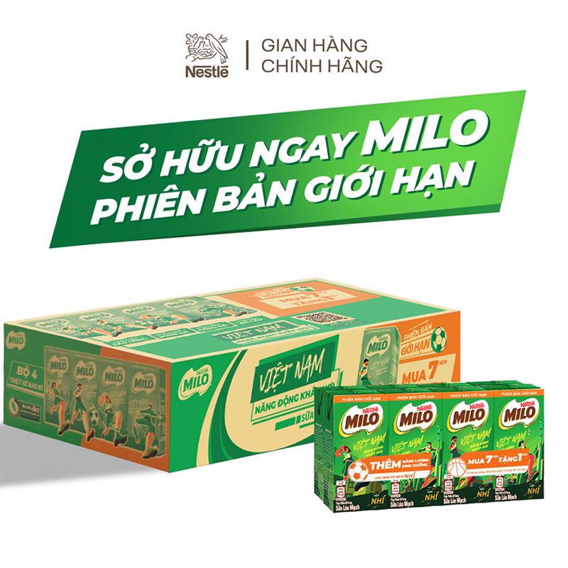 [Phiên bản giới hạn] Sữa lúa mạch Nestlé® MILO® thùng 48 hộp x 115ml