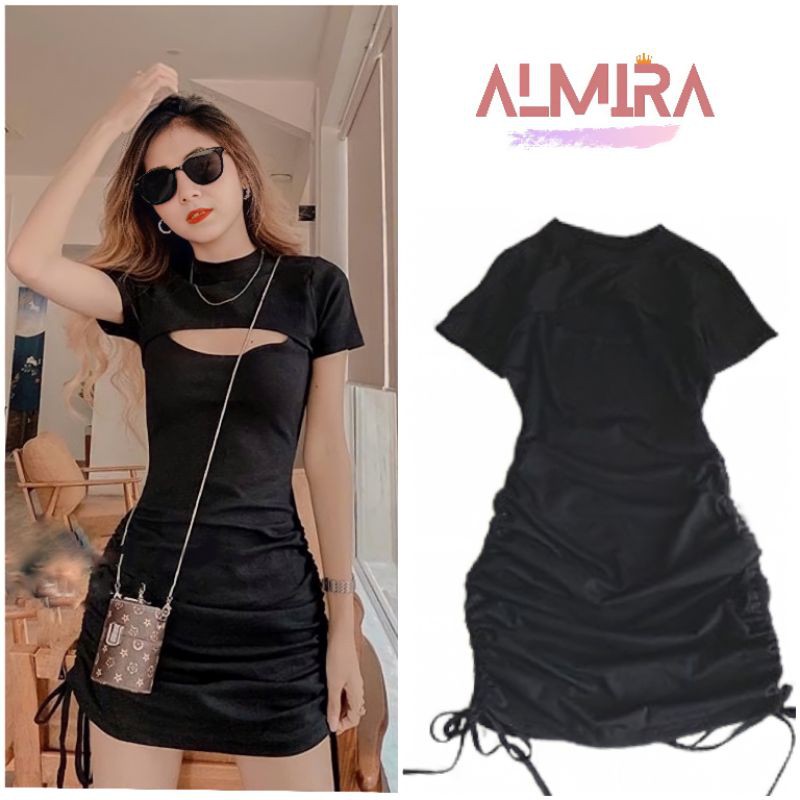 [RẺ VÔ ĐỊCH] Váy Polo Thêu Cá Sấu Quảng Châu Cao Cấp, Đầm Cổ Bẻ Dáng Suông