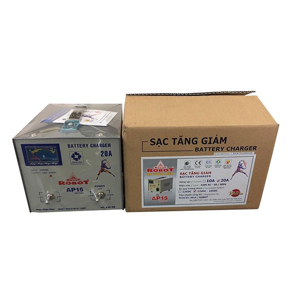 MÁY SẠC ẮC QUY ROBOT TĂNG GIẢM 20A