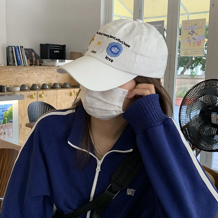 Mũ bóng chày MG STUDIO thêu họa tiết hoa