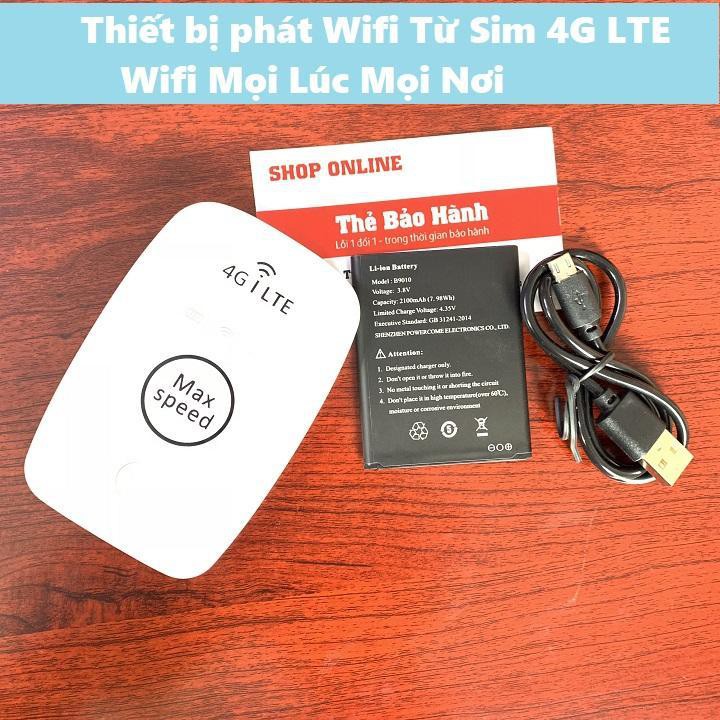 (SIÊU GIẢM GIÁ) Cục phát WIFI cầm tay MAX SPEED 4G, ở đâu cần Wifi ở đó có MAX SPEED, kết nối 15 thiết bị cùng 1 lúc