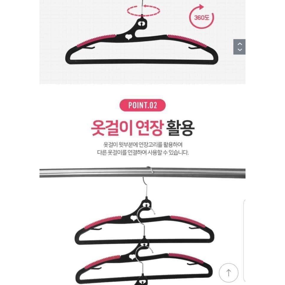 Mắc áo dẻo 360 độ made in Korea