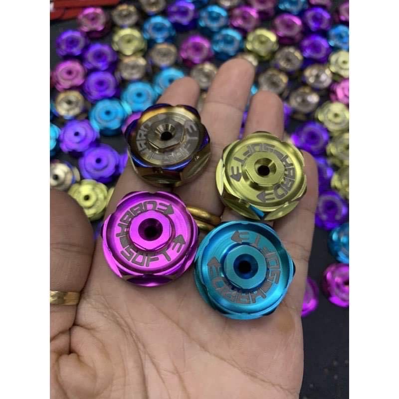 Núm bông tăng chỉnh titan gr5 cho phuộc ohlins