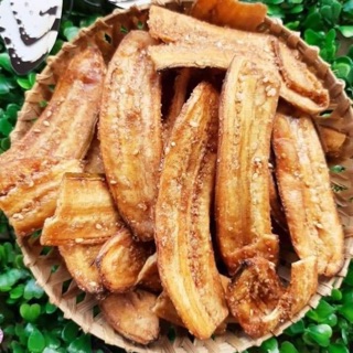 COMBO 5kg CHUỐI SẤY MÈ VÀ 1kg BÁNH GẤU NHÂN KEM