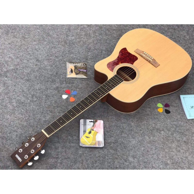 Đàn guitar Acoustic Yamaha F3000 chính hãng có lắp Eq full phụ kiện