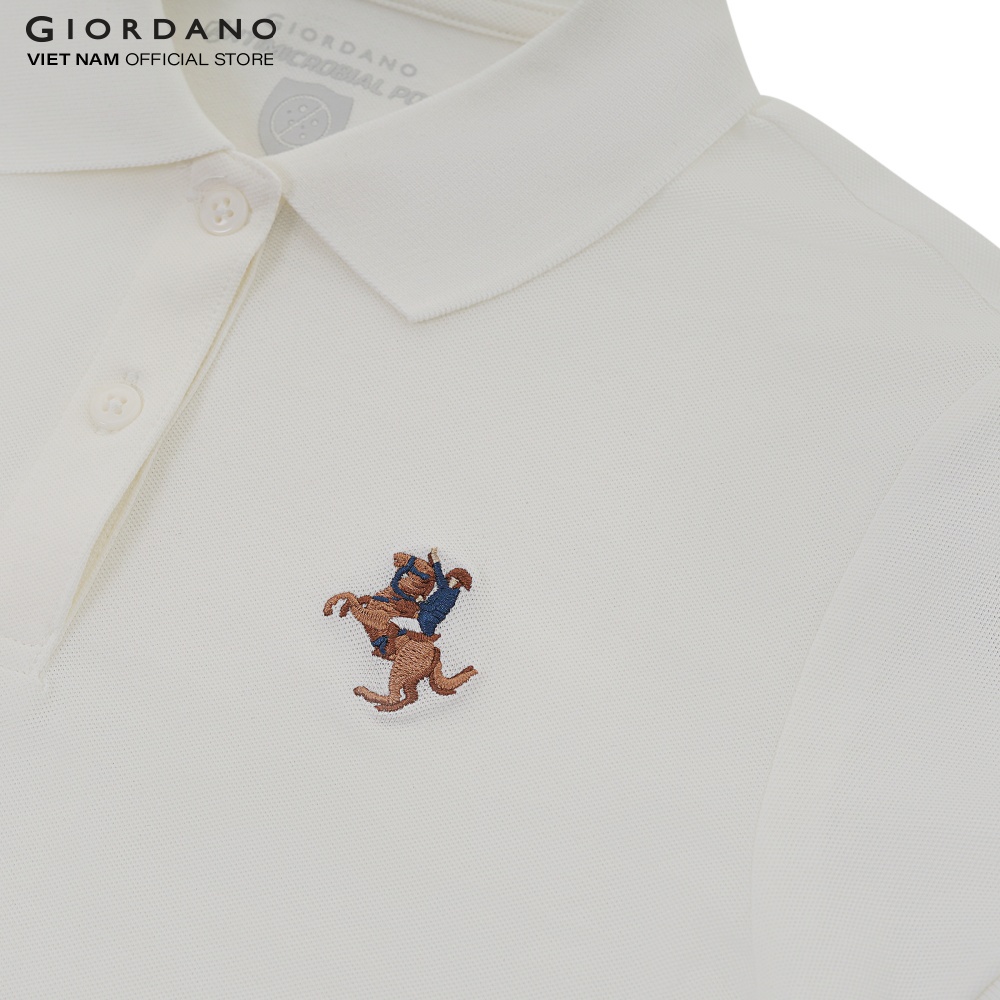 Áo Thun Có Cổ Polo Nam Thêu Logo Napoleon Công Nghệ Kháng Khuẩn Giordano 01011251