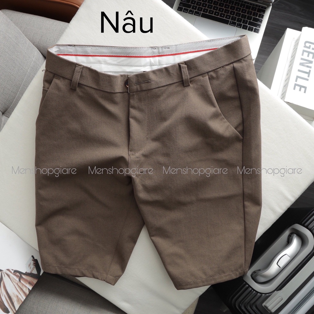 Quần Short Tây Nam Hàn Quốc dáng slimfit