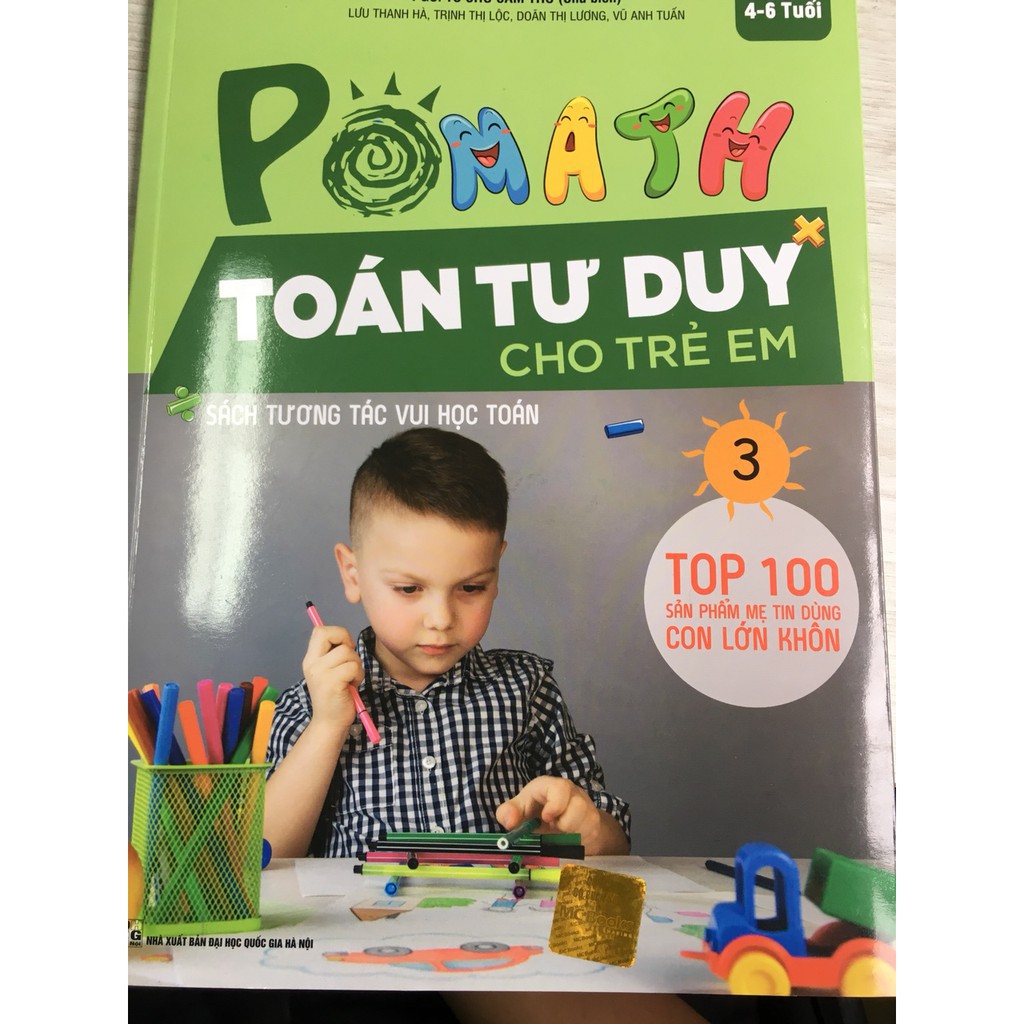 Sách Pomath - Toán tư duy cho trẻ em (Bộ 6 cuốn lẻ tùy chọn)