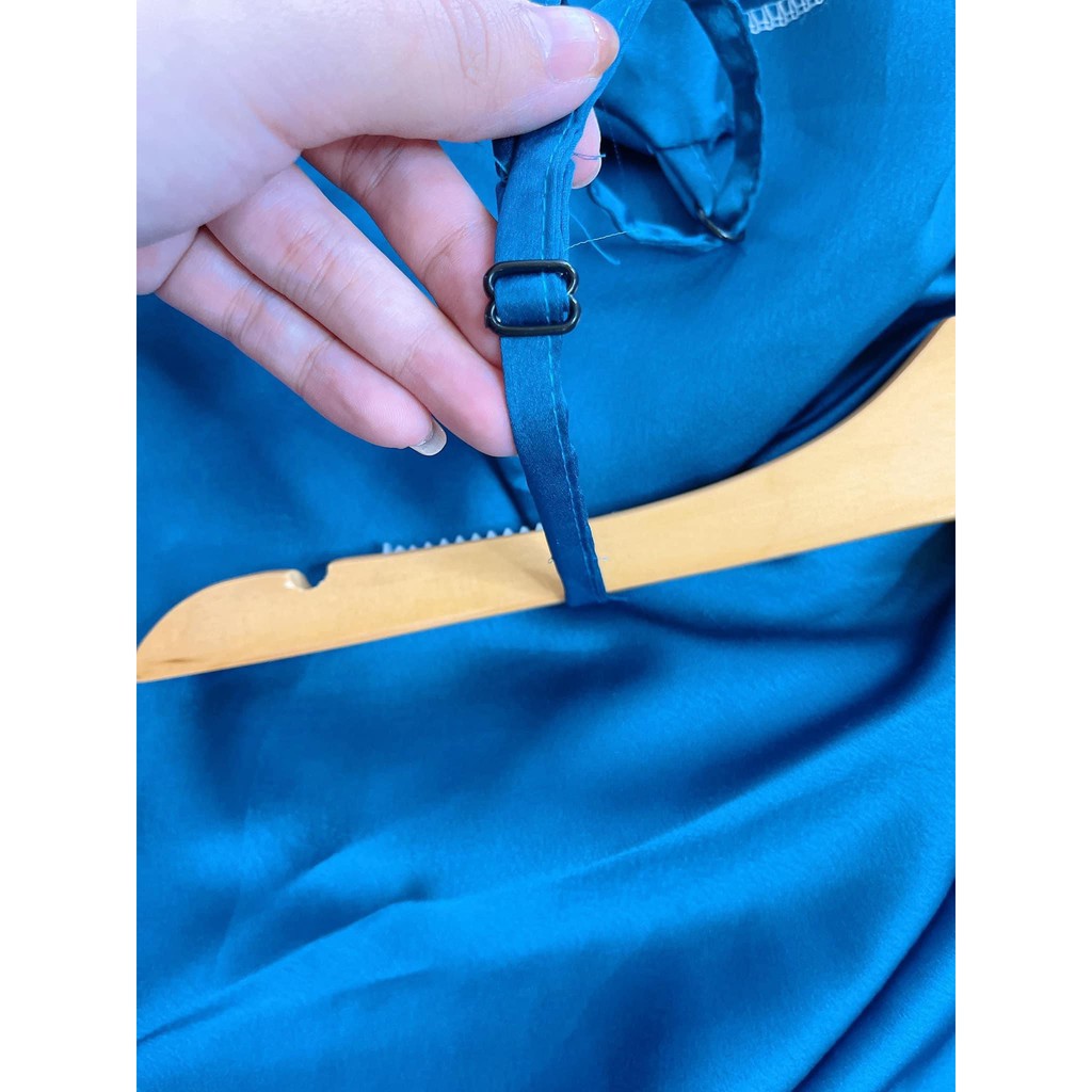 Đồ Bộ Ngủ Sexy Hai Dây Trơn <Freeship> dưới 58kg, vải satin mát, đẹp | BigBuy360 - bigbuy360.vn