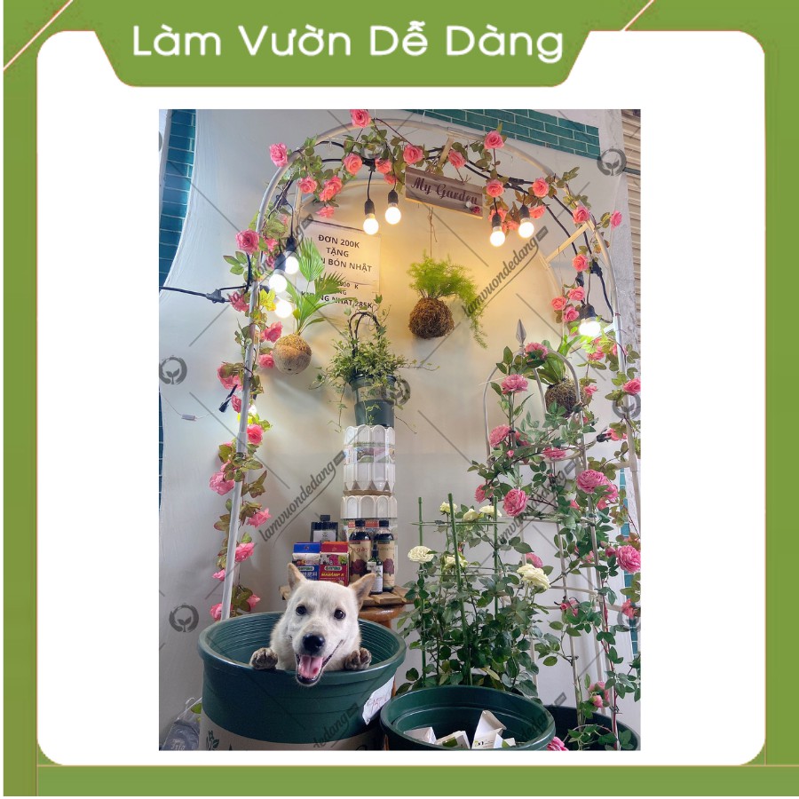 (DEAL SỐC) ✨✨ KHUNG CỔNG VÒM NGANG 1M5✨ DÙNG ĐỂ ĐỠ CÂY CHO HOA HỒNG LEO, CÂY LEO THÀNH CỔNG VÒM