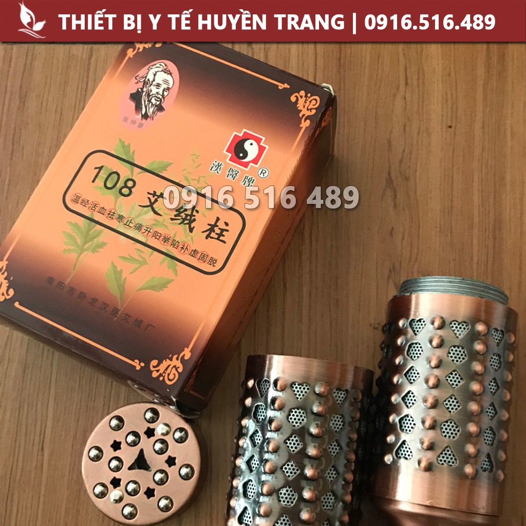 Hộp 108 điếu ngải dùng cho con lăn ngải cứu dùng trong Spa Đông Y