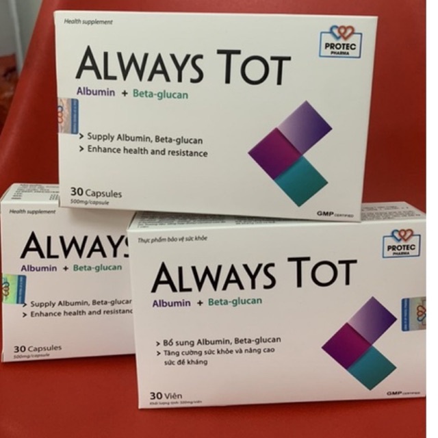 ALBUMIN + BETA-GLUCAN Tăng cường sức khoẻ, nâng cao sức đề kháng Always TOT