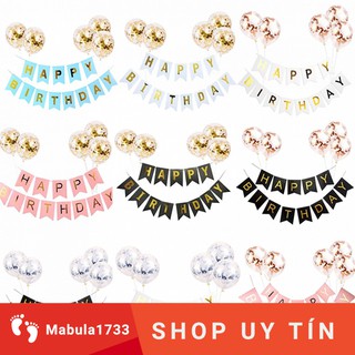 Dây chữ Happy birthday các màu, dây chữ trang trí sinh nhật HPBD các màu