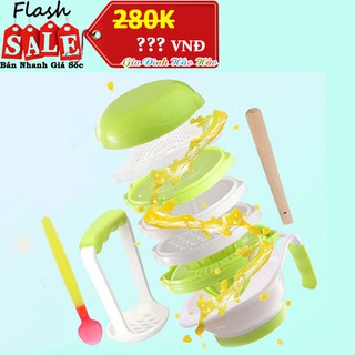 BỘ CHẾ BIẾN ĂN DẶM 10 CHI TIẾT MATTEL MATYZ