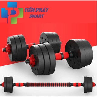 Tạ tập tay đẩy kết hợp, 20 KG tạ nam nữ tập gym tập thon tay( Hàng chuẩn phòng Gym Bảo Hành 12 Tháng)