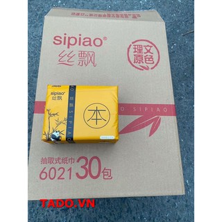 (loại đủ 300 tờ) Thùng giấy ăn Gấu Trúc Sipiao siêu dai chất lượng GD571-1