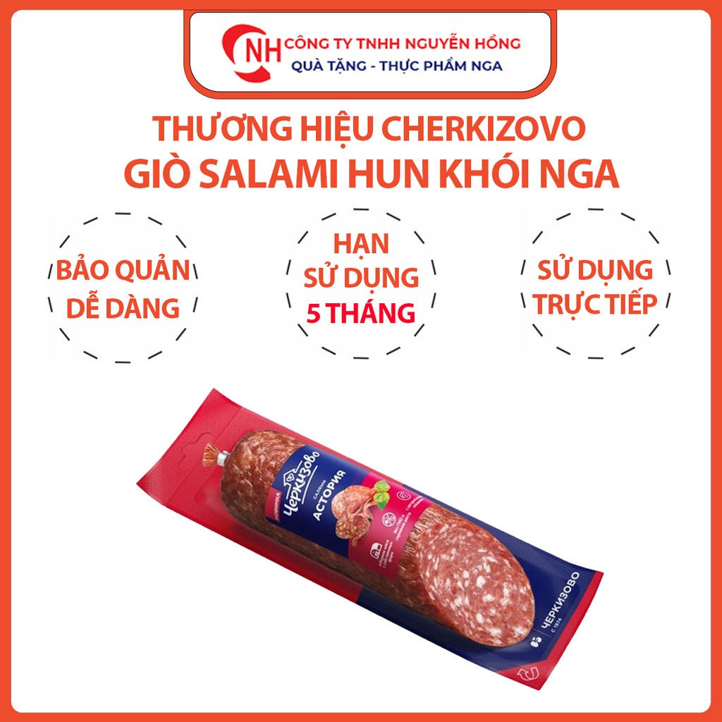 Salami Nga 225g - Lạp xưởng khô - Xách tay