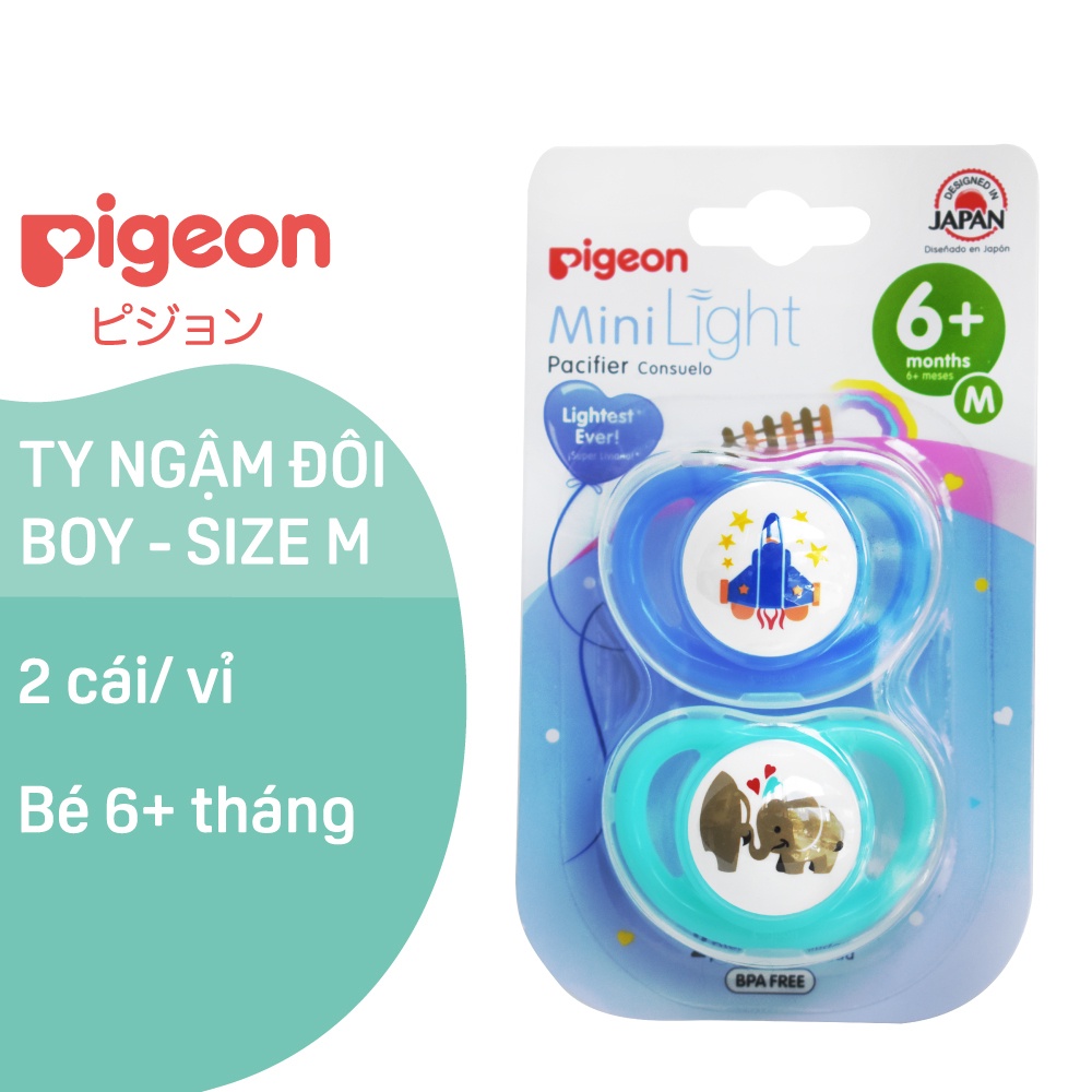 Ty ngậm đôi Pigein mềm mại, an toàn cho bé