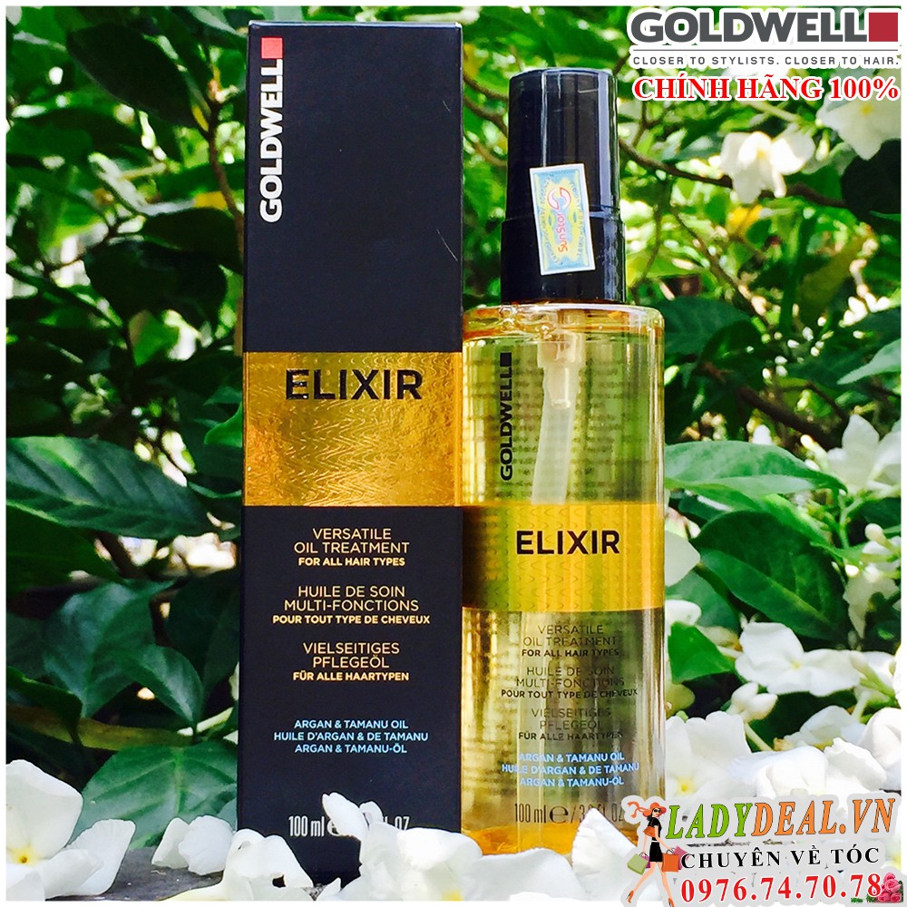 TINH DẦU DƯỠNG TÓC CAO CẤP GOLDWELL ELIXIR ARGAN TAMANU CỦA ĐỨC 100ML