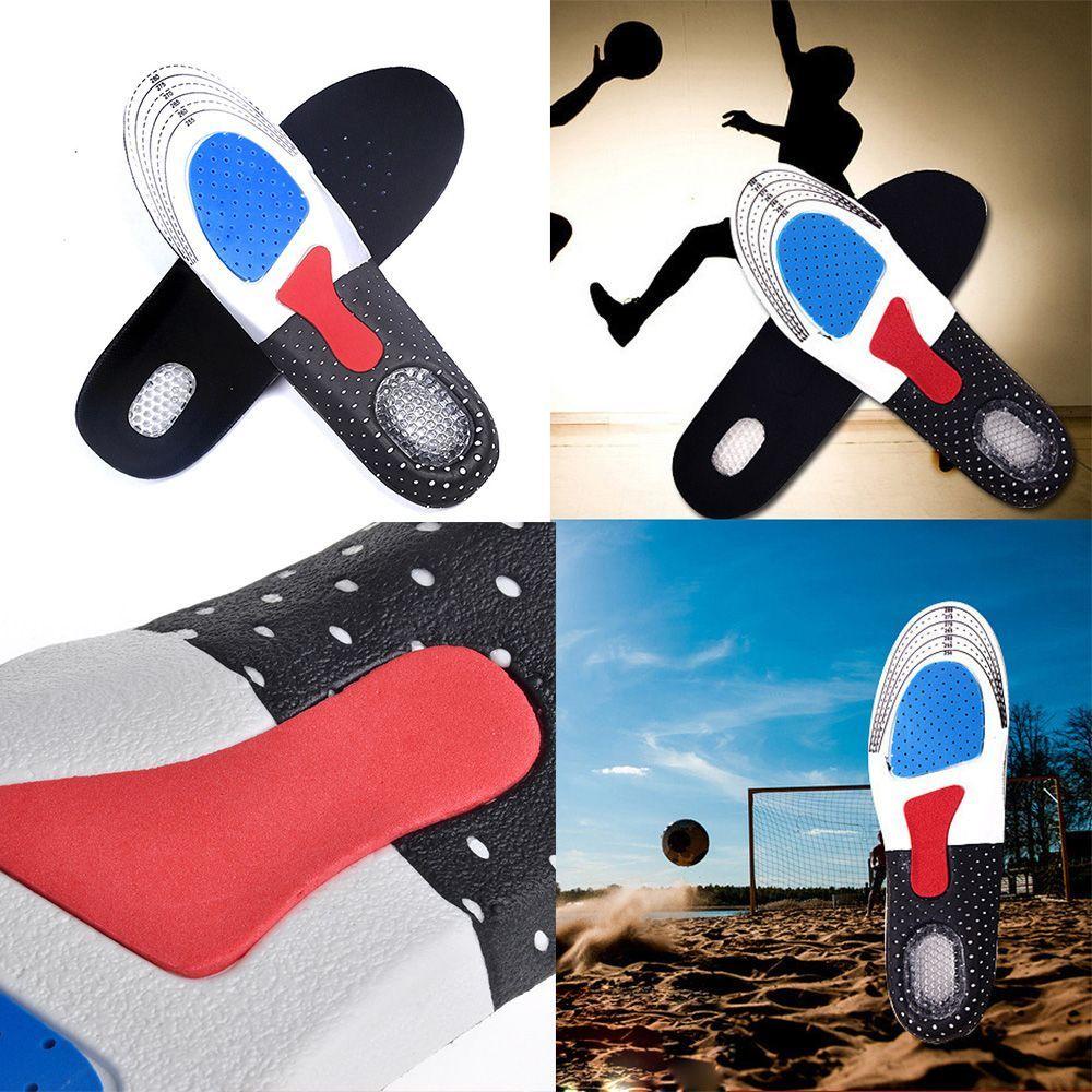 1 Cặp Đệm Lót Giày Thể Thao Bằng Silicone Mềm Mại Chống Đau Thoáng Khí