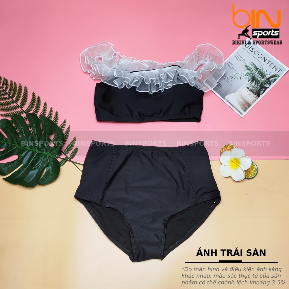 Bộ Đồ Bơi Hai Mảnh Phối Ren Freesize Bin Sports BHV072