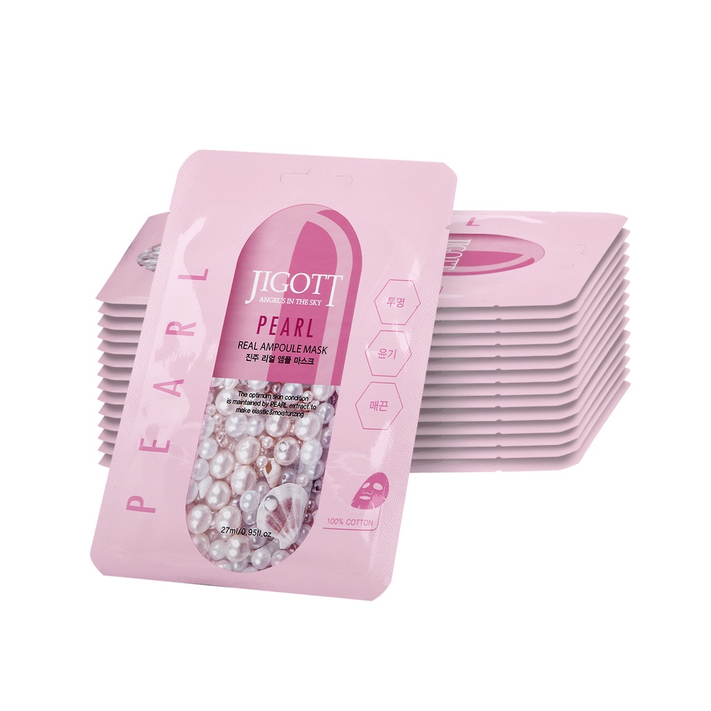 Daiso Mặt Nạ Jigott Ngọc Trai mịn da 27ml