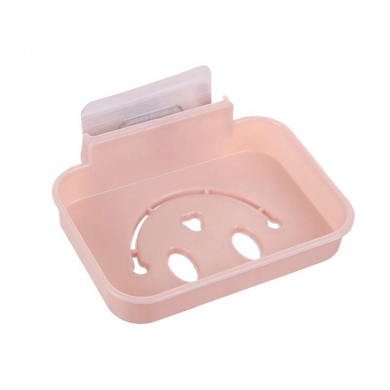 Khay đựng xà phòng, kệ để miếng rửa chén bát dán tường hình mặt cười  Clovershop68