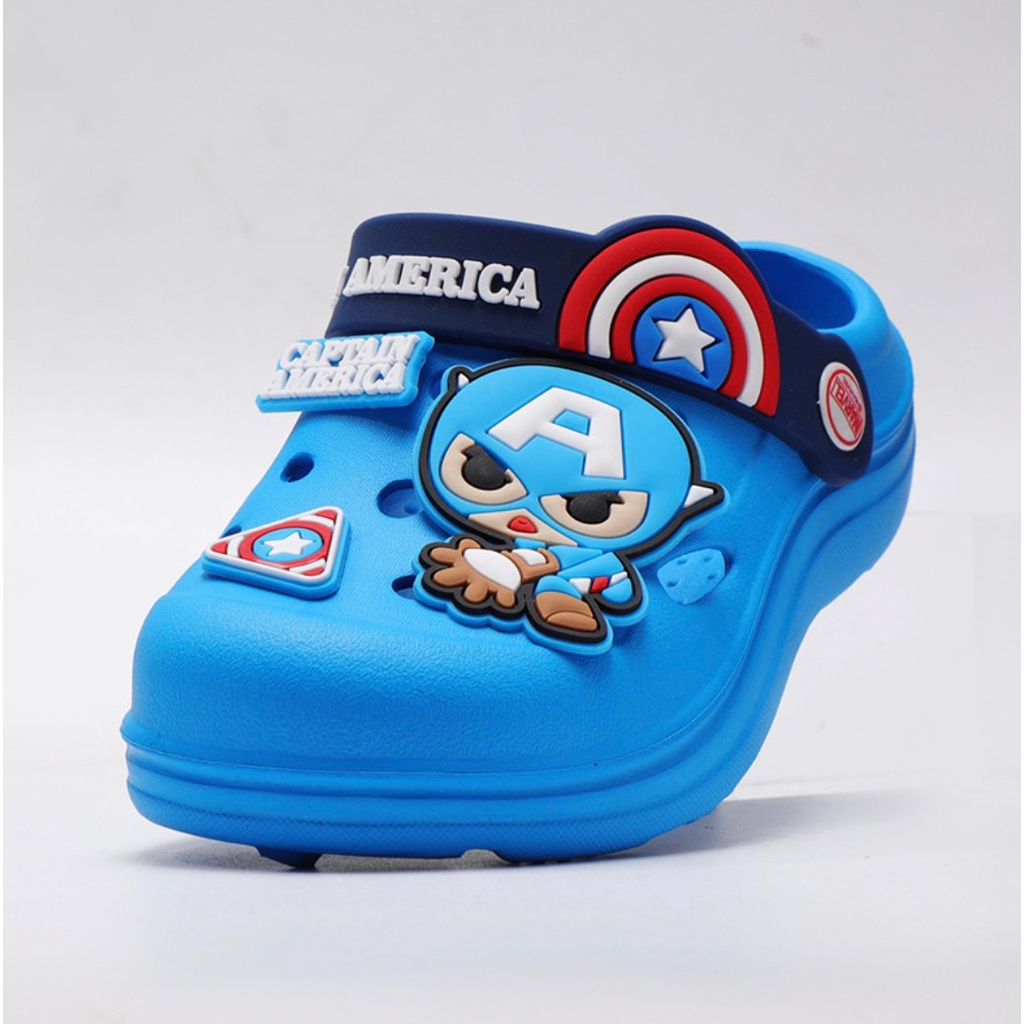 Dép sục Spiderman Captain America IRONMAN mẫu mới 2022 chống trượt chống trơn cho bé hình người nhện siêu nhân