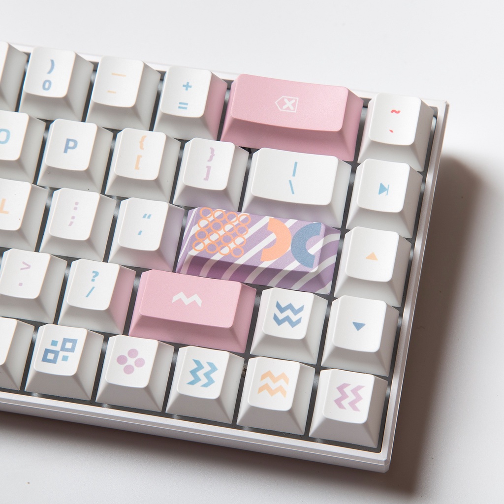 GMK Memphis keycaps, 126 phím keycaps Cherry Profile DYE-SUB Cá nhân hóa GMK Keycaps cho bàn phím cơ