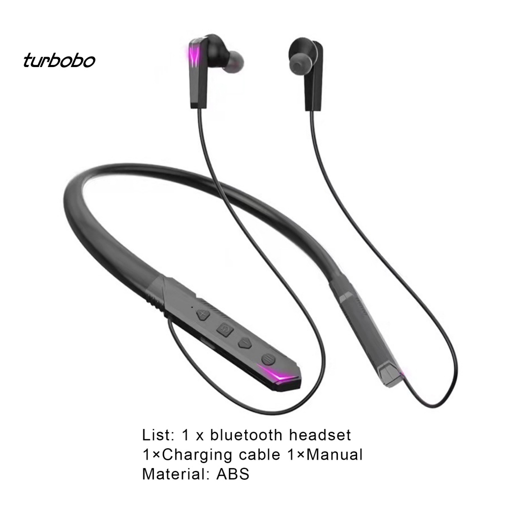 Tai Nghe Nhét Tai turbobo Không Dây Bluetooth 5.2 Có Dây Đeo Cổ Kiểu Dáng Thể Thao Thích Hợp Cho Các Hoạt Động Thể Thao