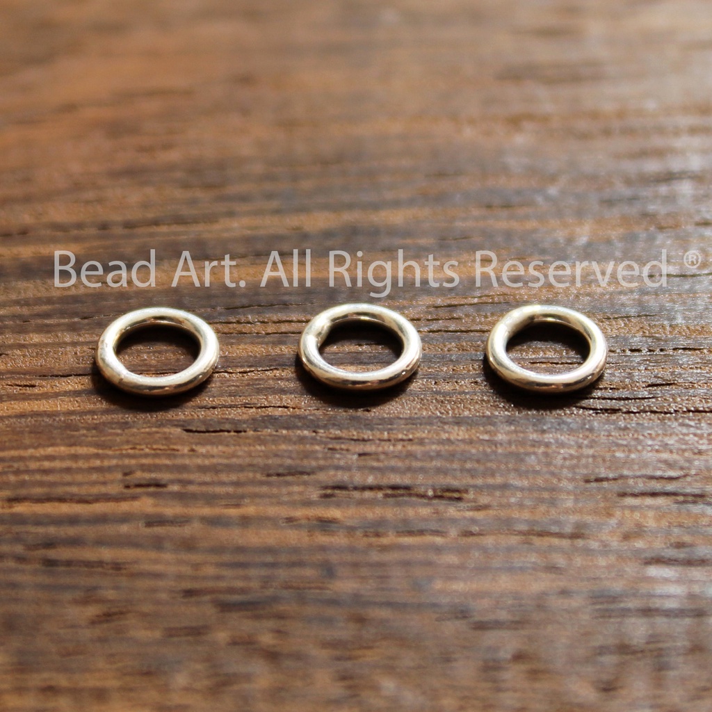4MM/6MM Charm Khoen Tròn Trơn Bạc 925, Jump Ring, Phụ Kiện Xỏ Vòng Tay Phong Thuỷ, Chuỗi Hạt, Bạc 925 S50
