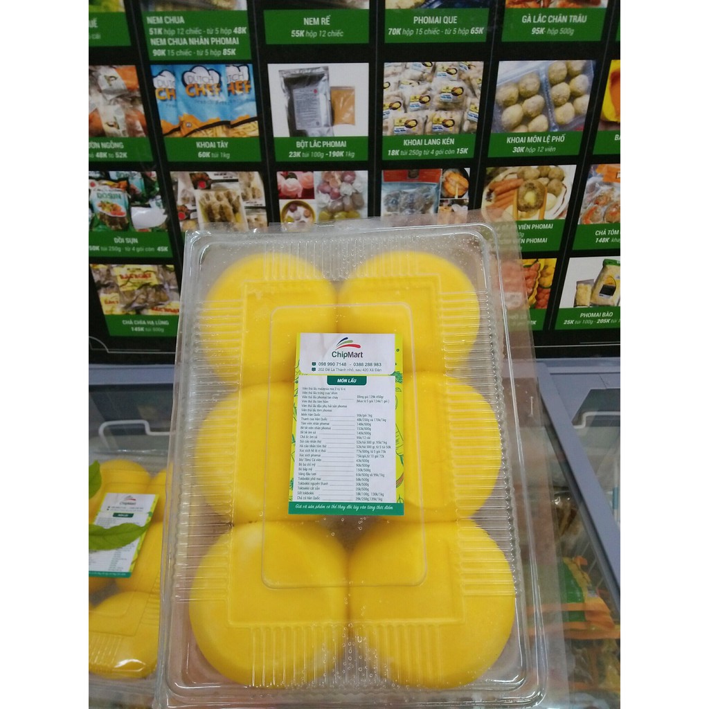 Bánh bao kim sa trứng muối Chipmart nhân phô mai tan chảy hộp 6 chiếc  ăn sáng và chiều