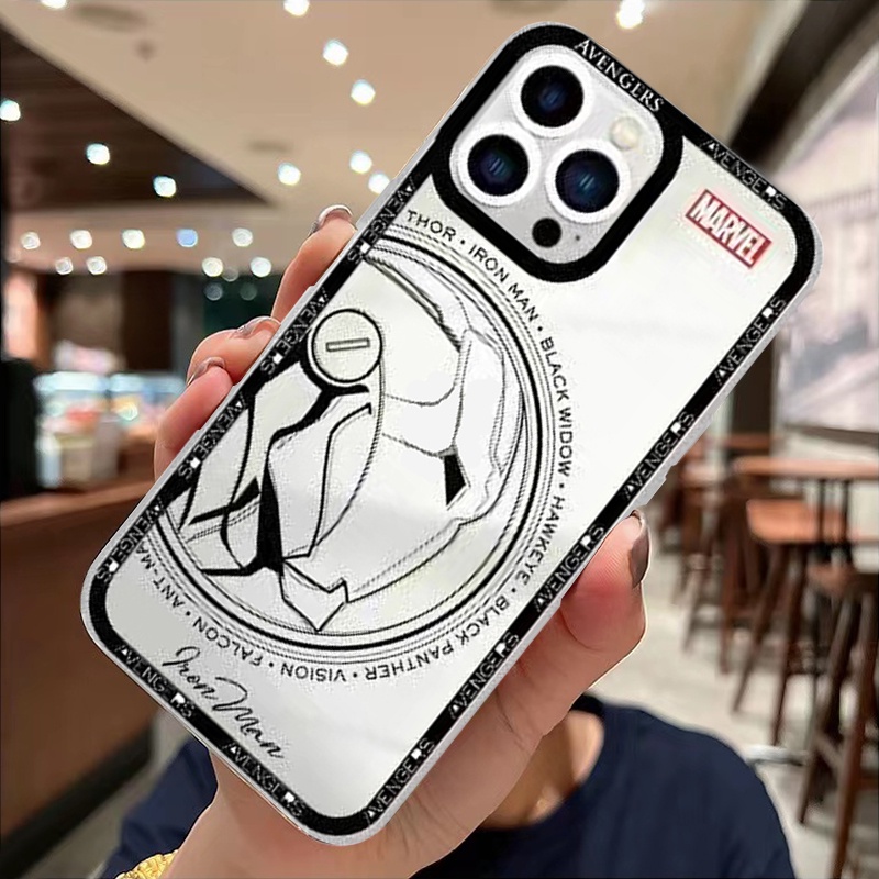Ốp Điện Thoại TPU Dẻo Trong Suốt In Hình Vẽ Sang Trọng Cho iPhone 13 Pro Max 11 12 Pro Max Mini X XS Max XR 7 8 Plus SE 2020 SE3 6 6S
