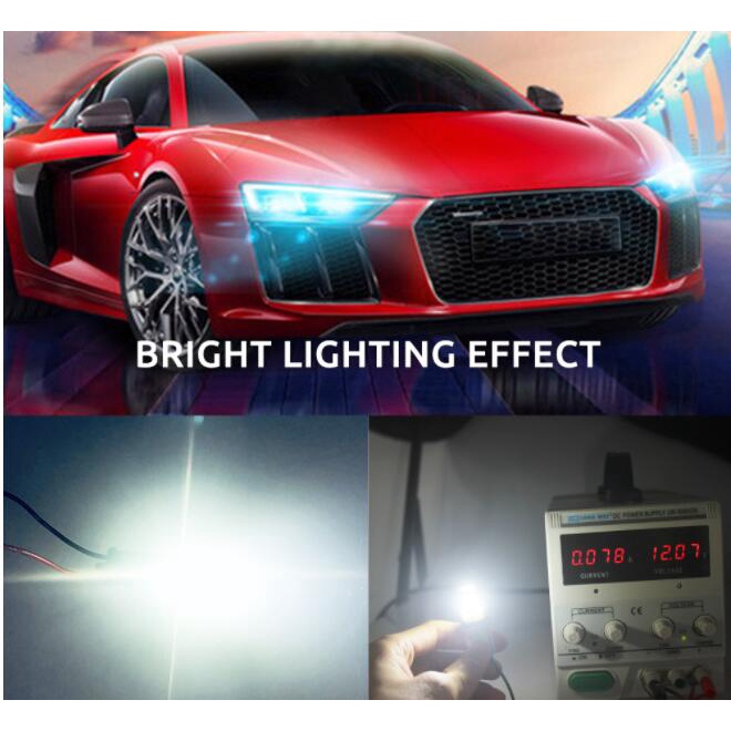 1/4 Bóng đèn led T10 KEVANLY công suất 3W cho xe hơi