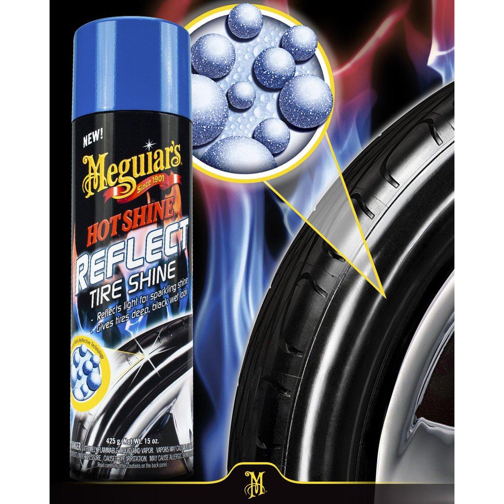 [Mã LTP50 giảm 50000 đơn 150000] Meguiar's Dưỡng lốp dạng xịt có nhũ - Hot Shine Reflect - G18715, 15 oz, 425g