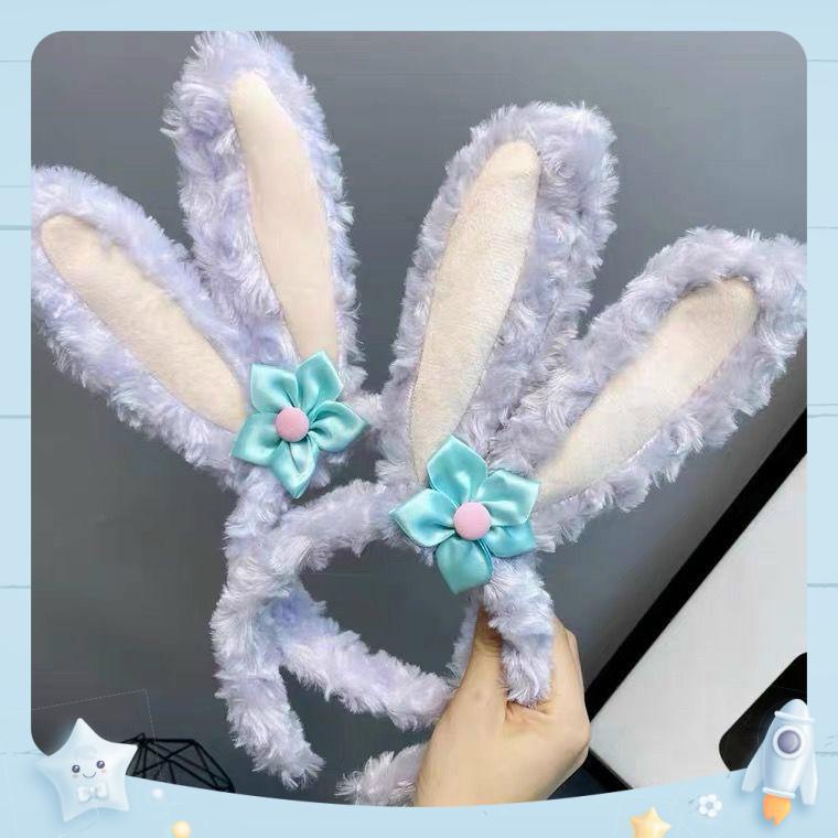 Cài tóc tai thỏ Stella dài dễ thương phong cách Hàn Quốc