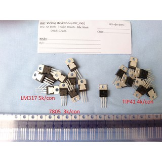 IC 7805, LM317, TIP41