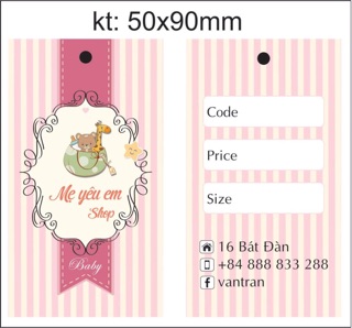 In tag giấy số lượng 500 chiếc