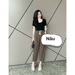 QUẦN BAGGY CẠP CHUN CHẤT CHÉO HÀN