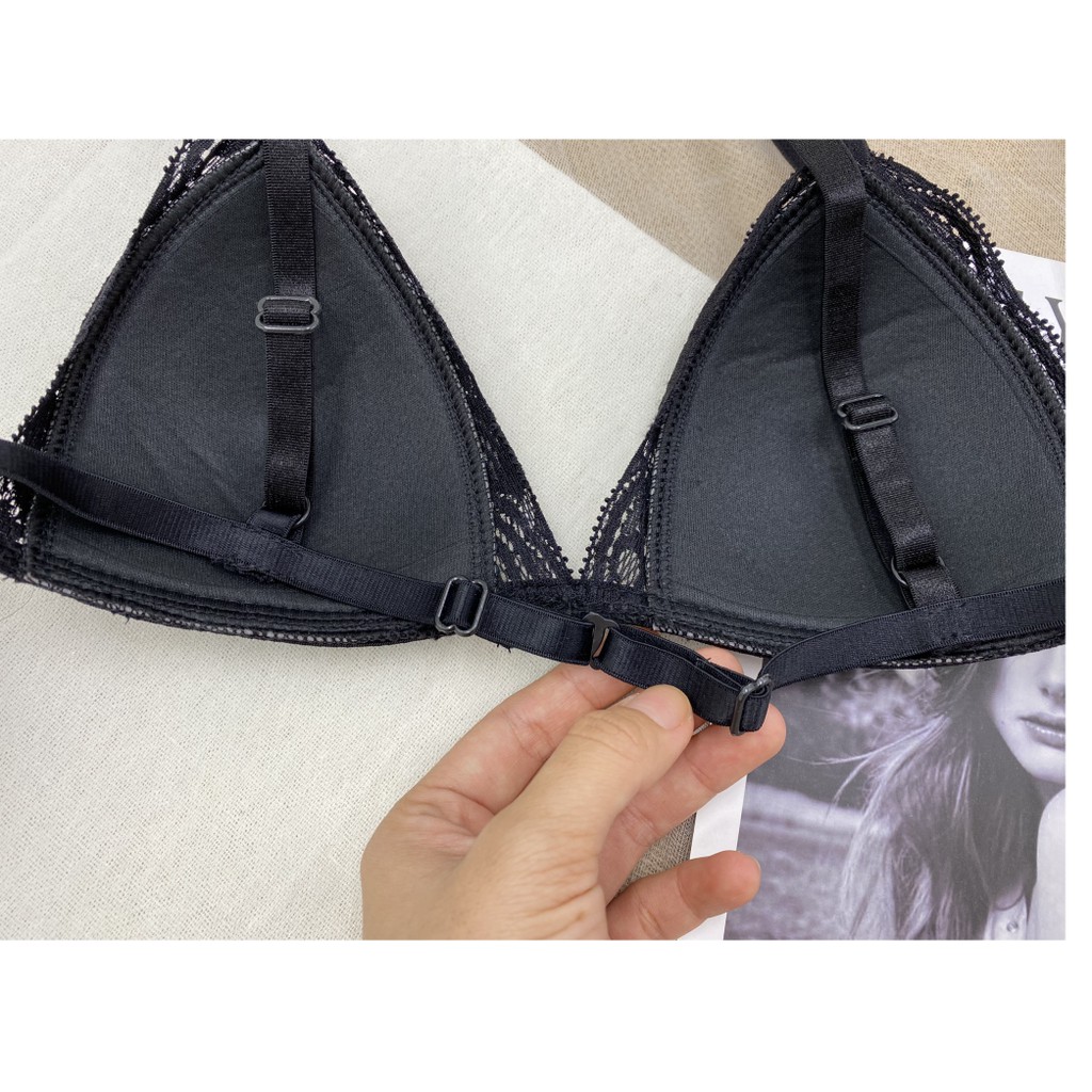 👙 Bra thiết kế 👙 Bộ đồ lót nữ Bralette đùi màu rêu không gọng, có mút mỏng hàng thiết kế siêu cấp | BigBuy360 - bigbuy360.vn