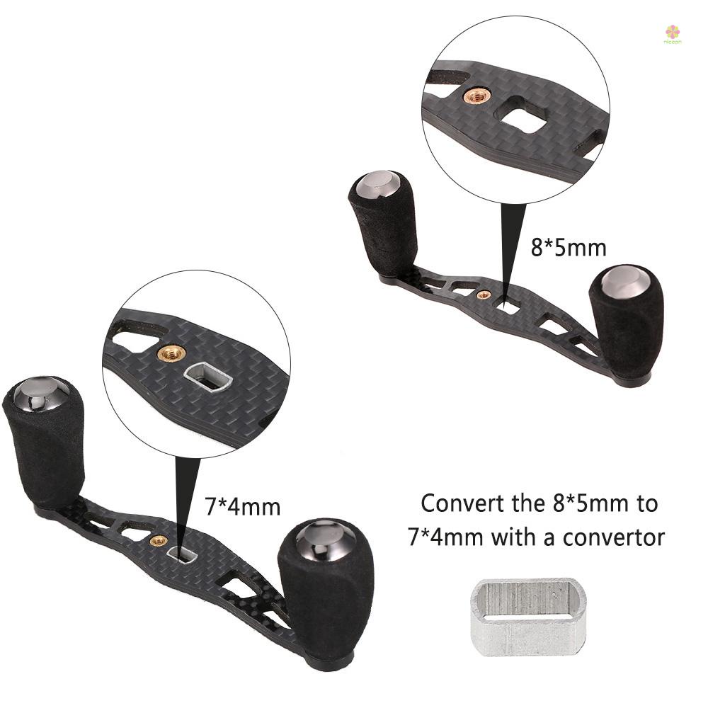 Tay Quay Máy Câu Cá niphvn6 Bằng Carbon Siêu Nhẹ