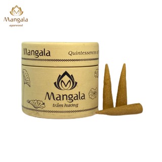 Nhang Nụ Trầm Hương Cao Cấp_Viên Nhỏ Hộp Trắng_25 viên_Trầm Hương Mangala, Cam Kết Không Hương Liệu và Hóa Chất