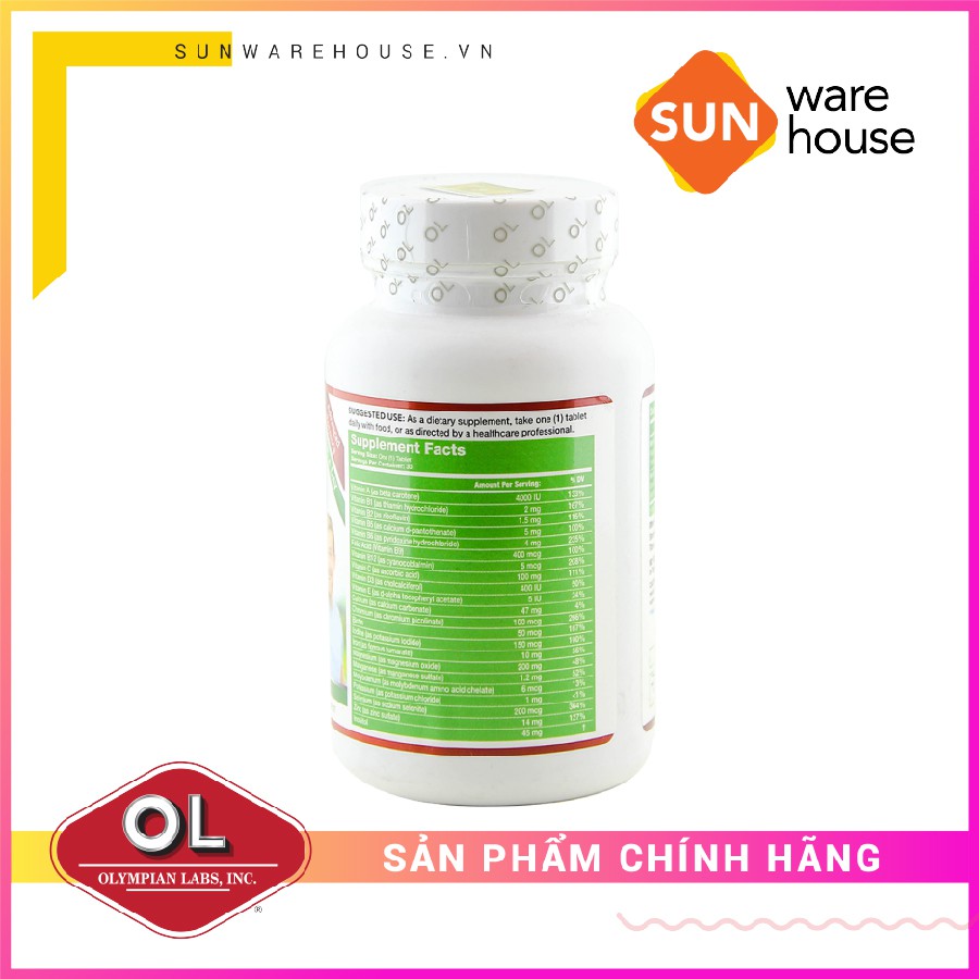 Viên Uống Bổ Sung Vitamin Cho Nam Giới Olympian Labs M4M Multi-Vitamin For Men 30 Viên