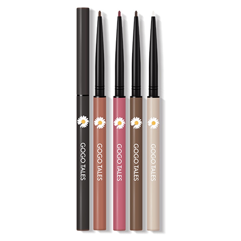 Bút Kẻ Mắt Gogotales Chống Thấm Nước Không Dễ Nhòe Màu Nâu Trắng Cho Người Mới Bắt Đầu
