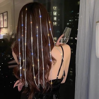 (5 kích cỡ )Kẹp tóc dây đá 2 line bling bling ✨