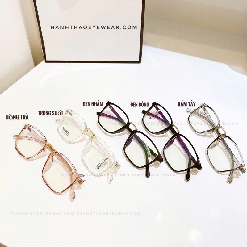 [Hàng Loại 1]  Gọng Kính Giả Cận Dẻo Vuông Phối Kim Loại Nam Nữ Thời Trang Hàn Quốc - ThanhThaoEyewear | BigBuy360 - bigbuy360.vn