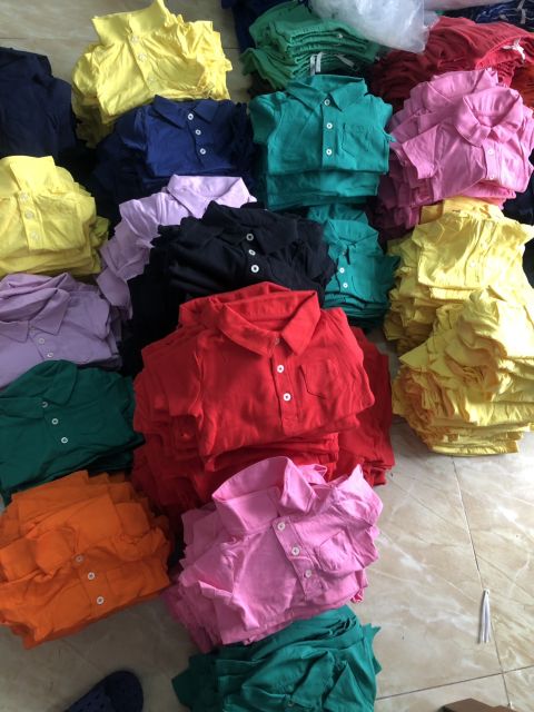 Áo thun POLO cổ bẻ bé trai, bé gái